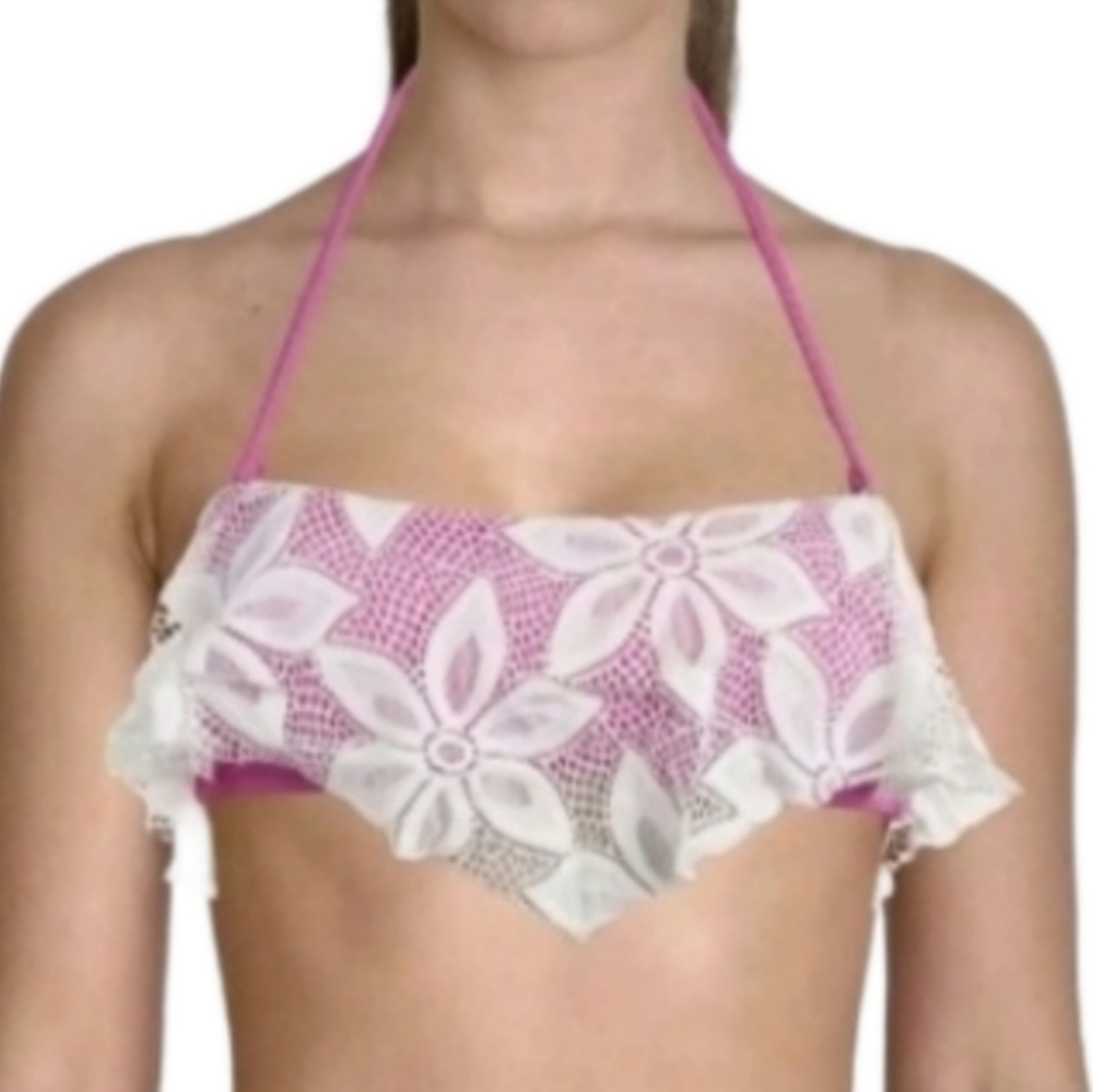 Flash sale NWT Raisins 2pc Swim MSRP$150 Lacey Top - Picture 3 of 4